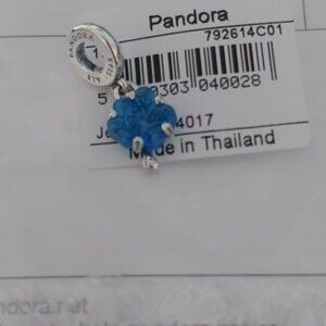 Authentic Pandora UNICEF Sterling Silver Blue Murano Glass Family Tree 792614C01